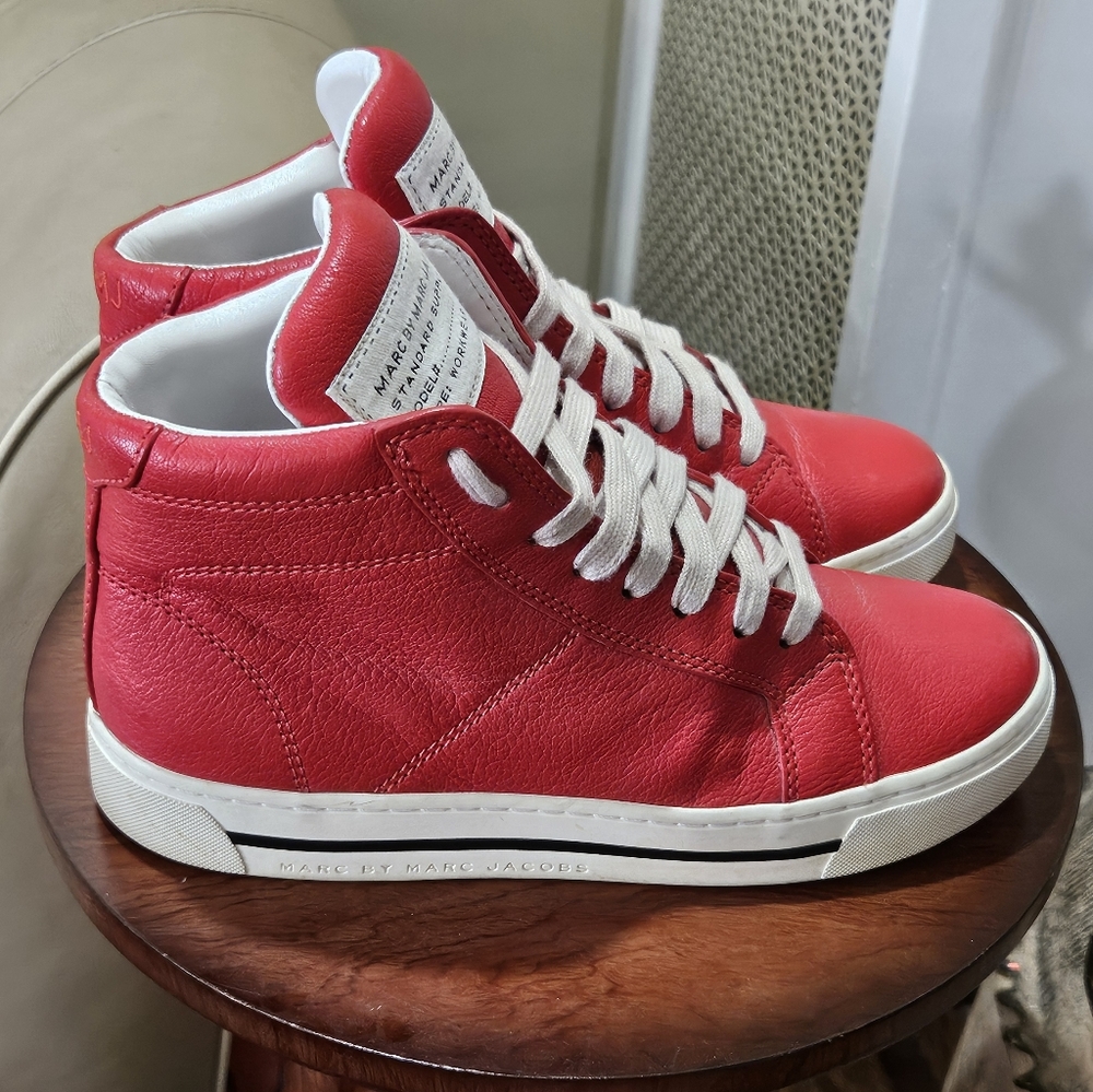 Marc By Marc Jacobs Red High-Top Sneakers